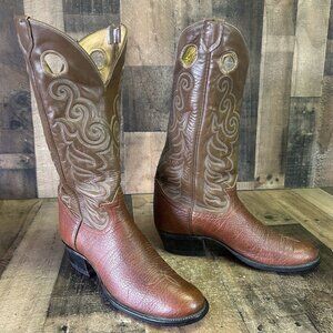 Tony Lama Vintage Gold Label Buckaroo Western Cowboy Boots Mens 11 B